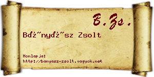 Bányász Zsolt névjegykártya